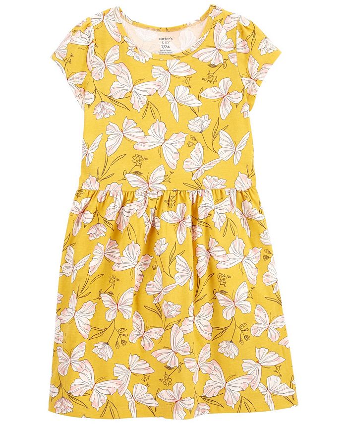 Carter's Little Girls Butterfly Jersey Dress Macy's