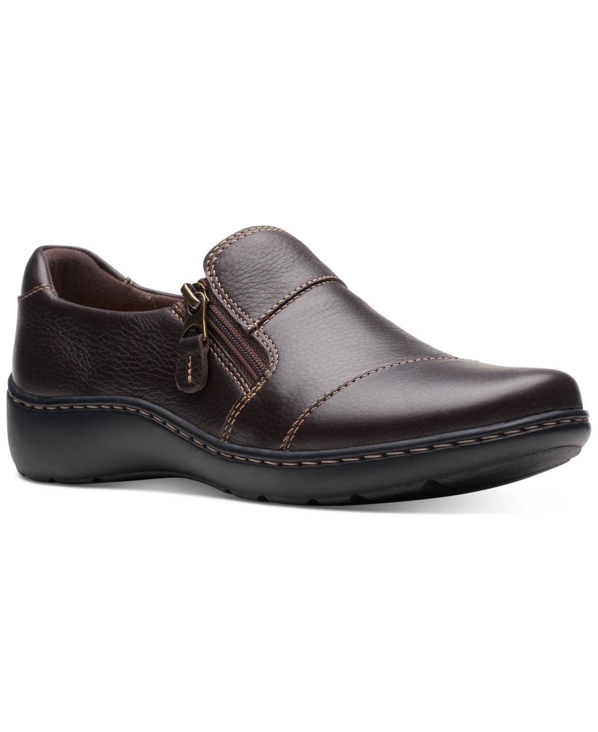 Women's Cora Harbor Zip Flats - Dark Brown