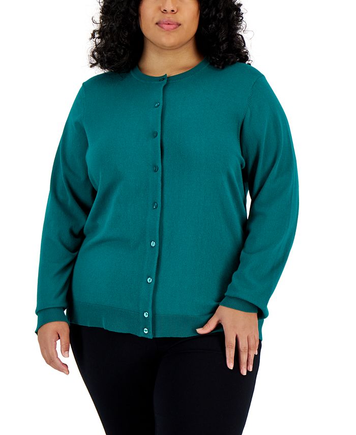 Karen Scott Plus Size Cardigan, Created for Macy's - Macy's