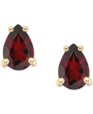Garnet Pear Stud Earrings (1 ct. t.w.) in 14k Gold