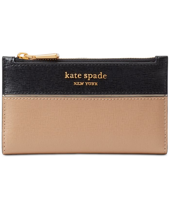 kate spade new york Morgan Colorblocked Saffiano Leather Small Slim Bifold  Wallet & Reviews - Handbags & Accessories - Macy's