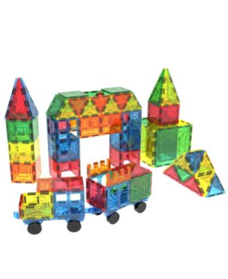 108 Piece Magnetic Building Blocks With Two Bonus Pieces