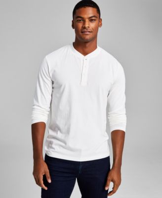 And Now This - Men's Classic Fit Long-Sleeve Henley Shirt