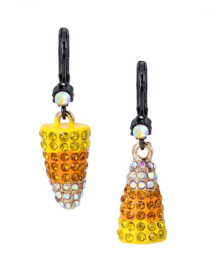 Betsey Johnson Faux Stone Candy Corn Drop Earrings Macy's