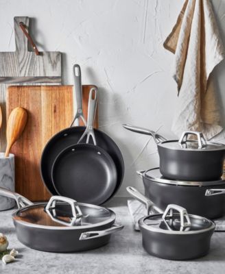 Motion 10-Piece Aluminum Hard Anodized Nonstick Cookware Set