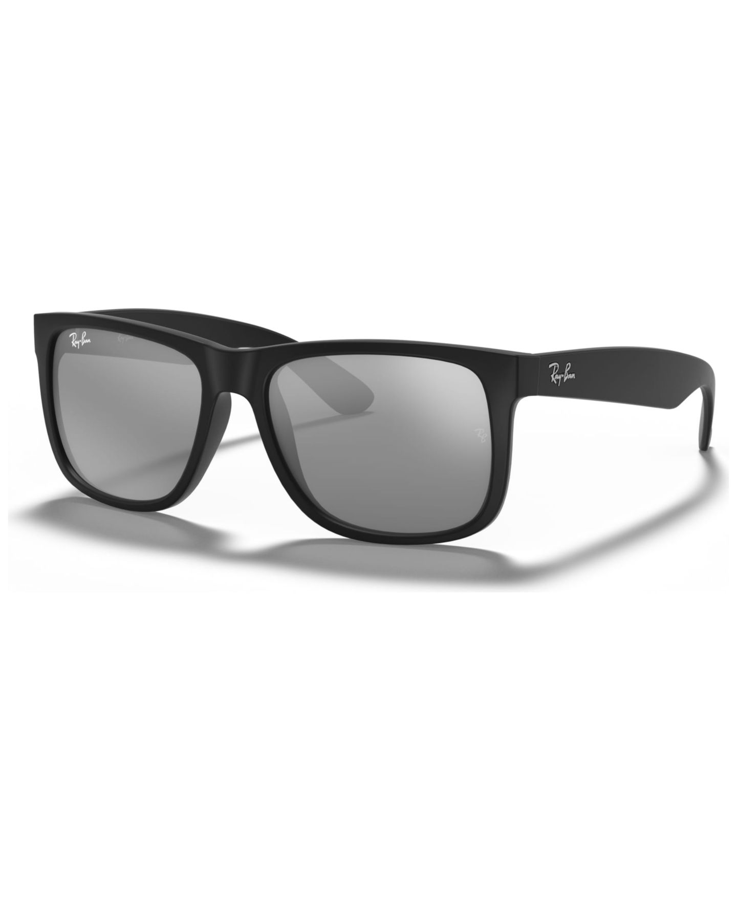 Солнцезащитные очки Ray-Ban Unisex Low Bridge Fit Sunglasses, RB4165F Justin Color MIX, цвет: Чёрный, вариант 1 — фото 1