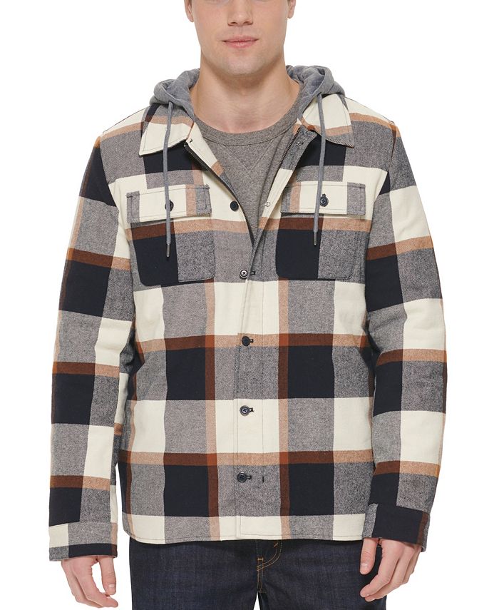 Levi's Men's Faux Sherpa Lined Flannel Shirt Jacket & Reviews - Coats ...