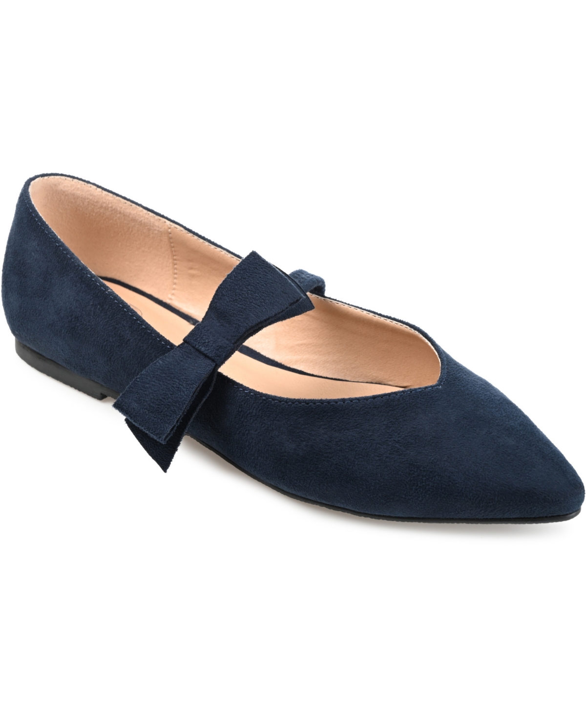 Shop Journee Collection Women's Aizlynn Mary Jane Flats In Navy