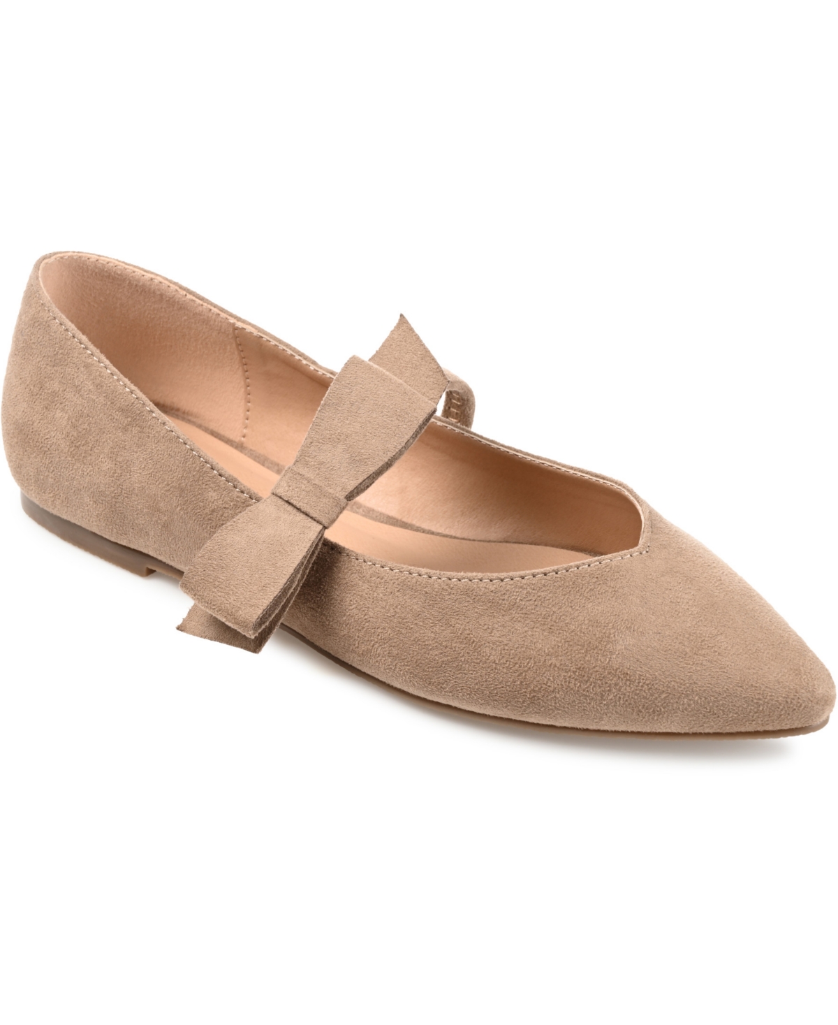 Shop Journee Collection Women's Aizlynn Mary Jane Flats In Taupe