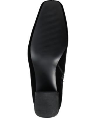 Women's Hazara Velvet Block Heel Dress Booties