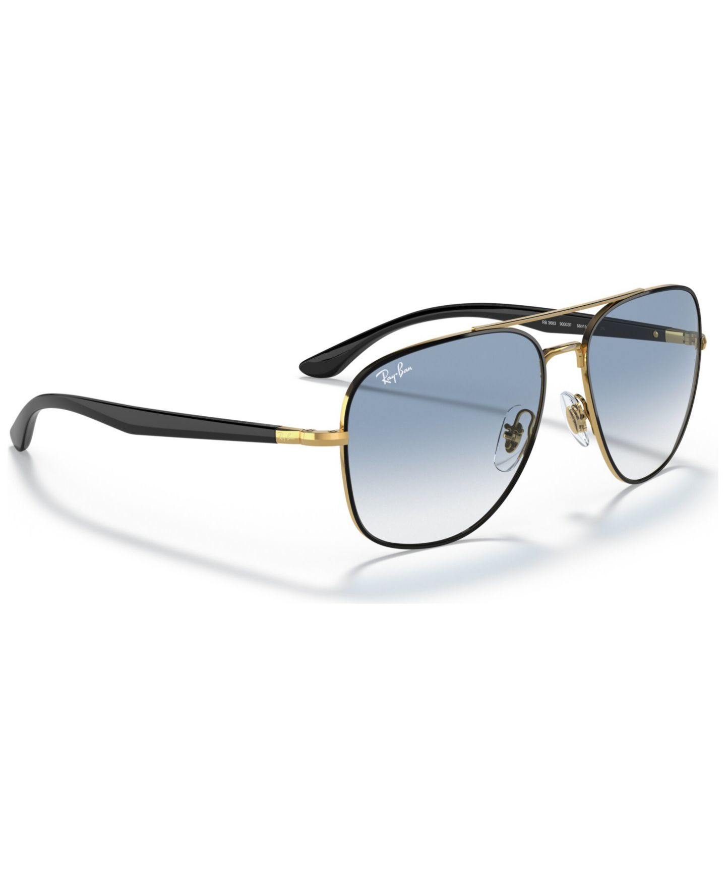 Солнцезащитные очки Ray-Ban Unisex Sunglasses, RB3683 56, цвет: Чёрный — фото 6