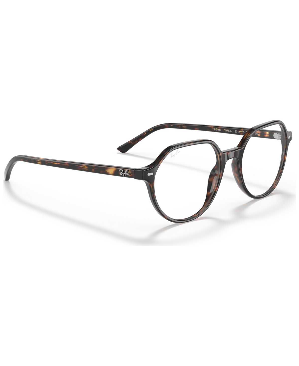 Ray Ban Rx5395 Thalia Optics Unisex Square Eyeglasses In Tortoise