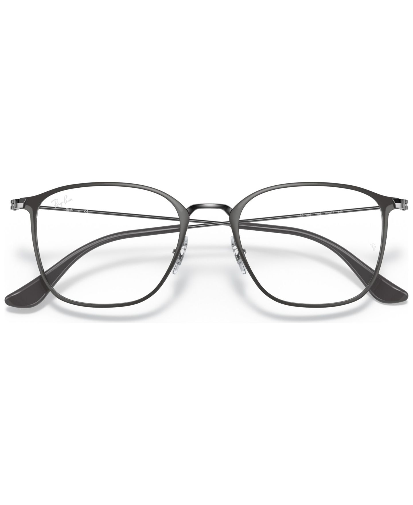 Очки Ray-Ban Unisex Square Metal RB6466 Optics Eyeglasses, цвет: Медный — фото 8