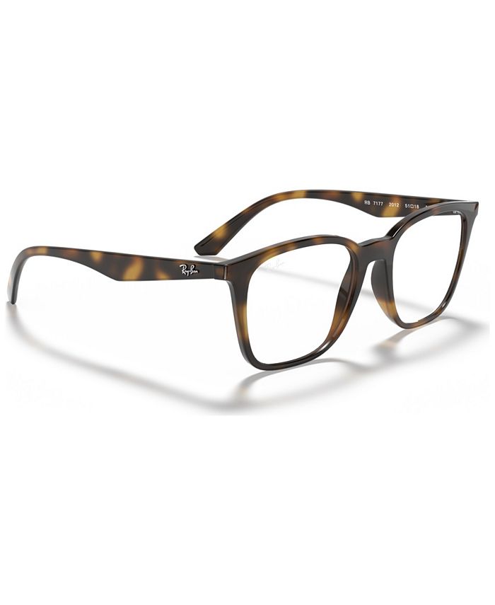 Ray Ban Rx7177 Unisex Square Eyeglasses Macys