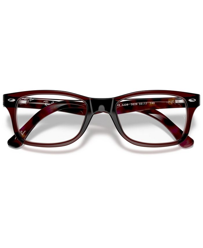 Ray-Ban RX5228 Unisex Square Eyeglasses - Macy's