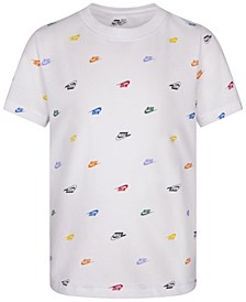 Little Boys Short Sleeves Futura Monogram Allover Print T-shirt