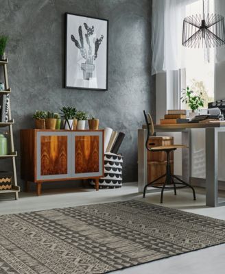 Provo 5761 7'10" x 7'10" Round Outdoor Area Rug