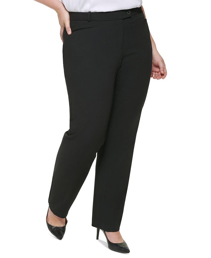 Black Plus Size Pants for Women - Macy's