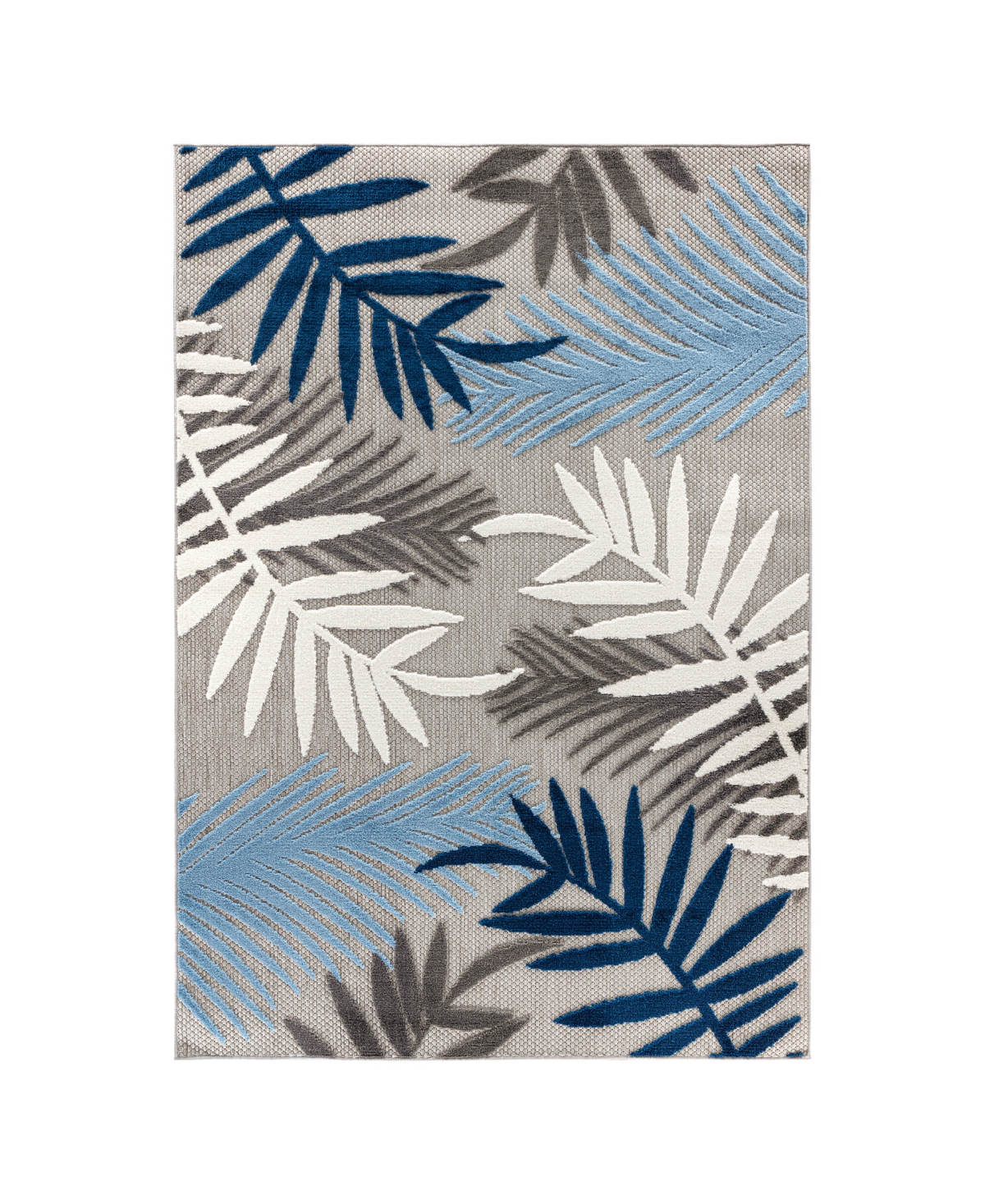 Main Street Rugs Dodds 5550 7'10in x 10' Outdoor Area Rug - Blue