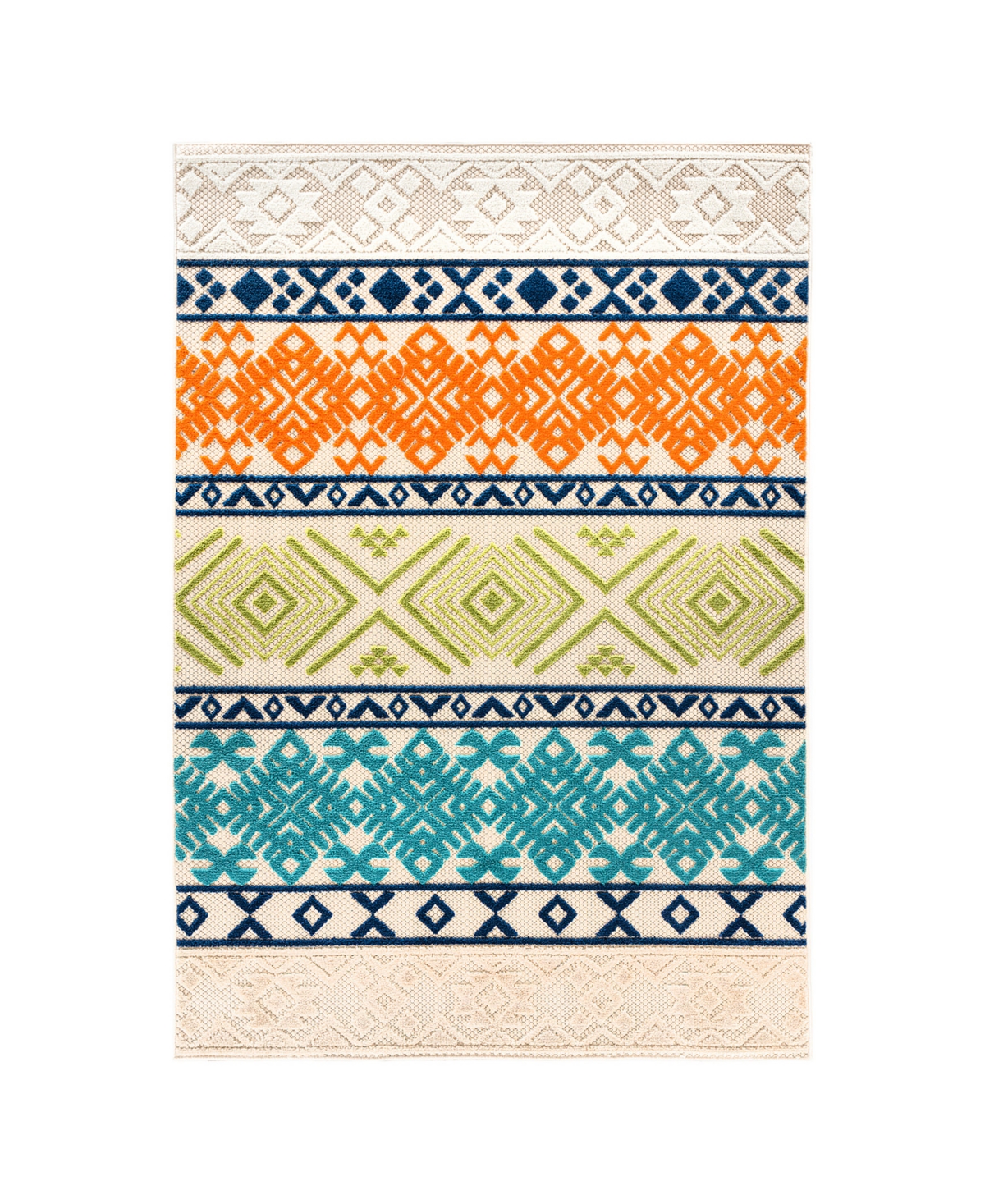 Main Street Rugs Dodds 5555 7'10in x 10' Outdoor Area Rug - Multi