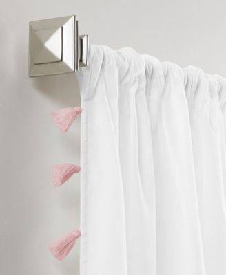 Bianca Semi-Sheer Window Curtain with Tassels