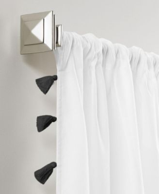 Bianca Semi-Sheer Window Curtain with Tassels