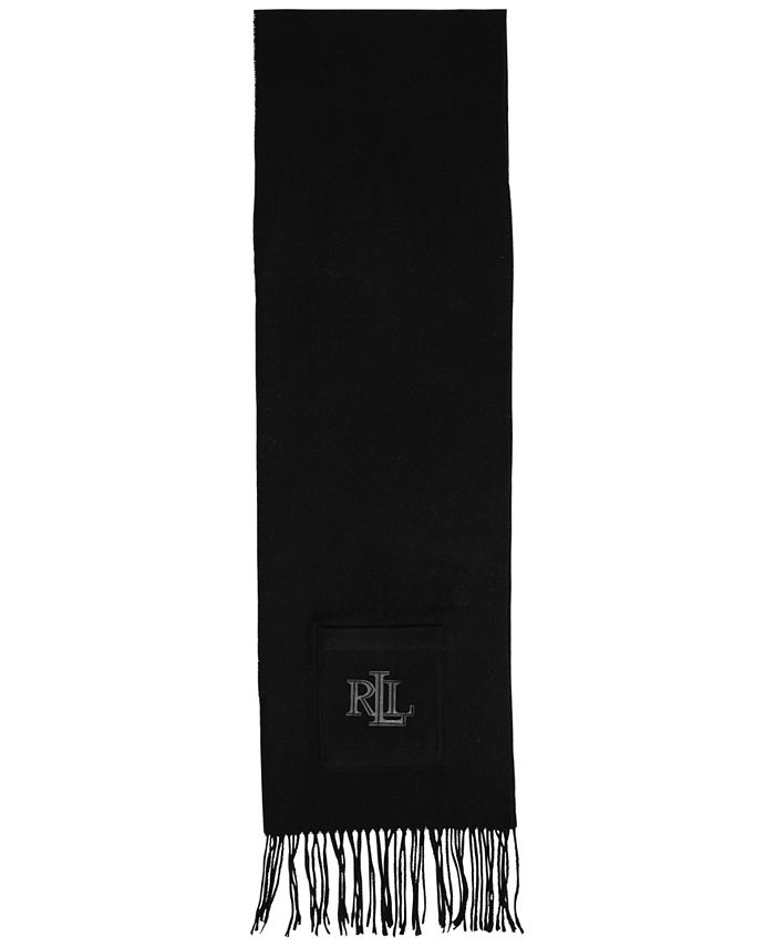 Lauren Ralph Lauren Women's Bold Logo Pocket Scarf with Fringe Macy's