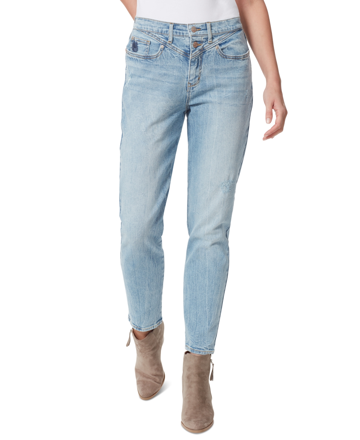  Gloria Vanderbilt Women's Gloria Vanderbilt x Christian Siriano Vintage Straight-Leg High-Rise Jeans