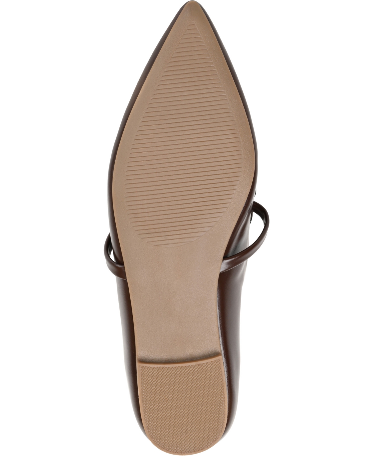 Journee Collection Women's Metinaa Chain Mary Jane Pointed Toe Flats