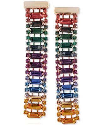 Photo 1 of GUESS Crystal Baguette Linear earrings