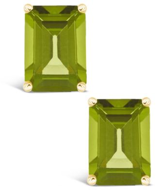 Peridot (3-3/8 ct. t.w.) Stud Earrings in 14K Yellow Gold or 14K White Gold