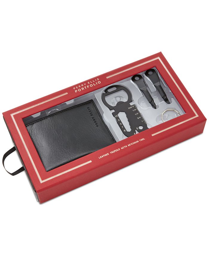 perry ellis portfolio wallet trifold