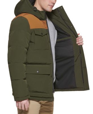 Levi’s&reg; Men's Quilted Four Pocket Parka Hoody Jacket