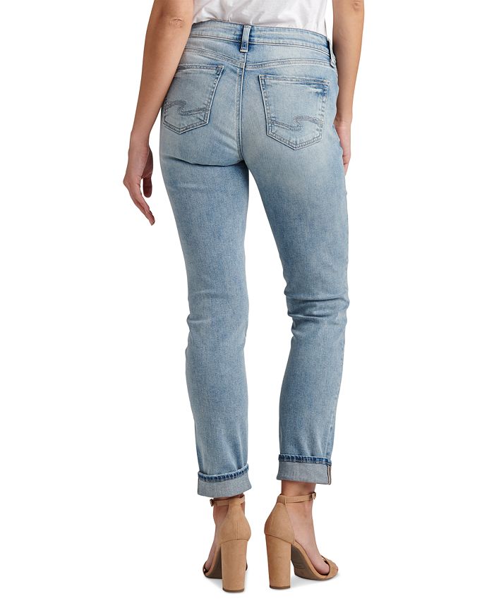 Silver Jeans Co. Women's Elyse Mid-Rise Straight-Leg Jeans - Macy's