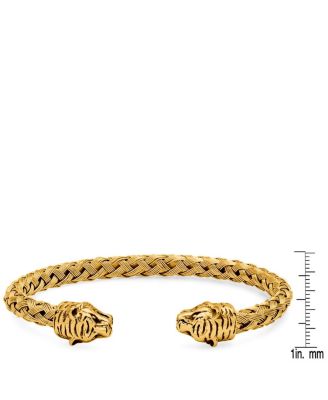 Braided Wire Tiger Head Bracelet