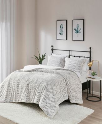 Adelyn Faux Fur 3-Pc. Comforter Set, Full/Queen