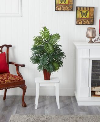 Areca Palm w/ Bamboo Vase Silk Plant