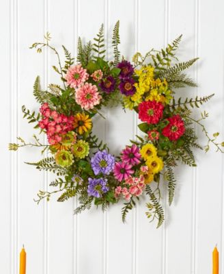Mixed Flower Wreath