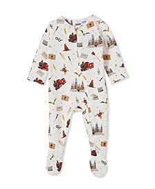 Baby Boys The USA License Long Sleeve Zip Romper