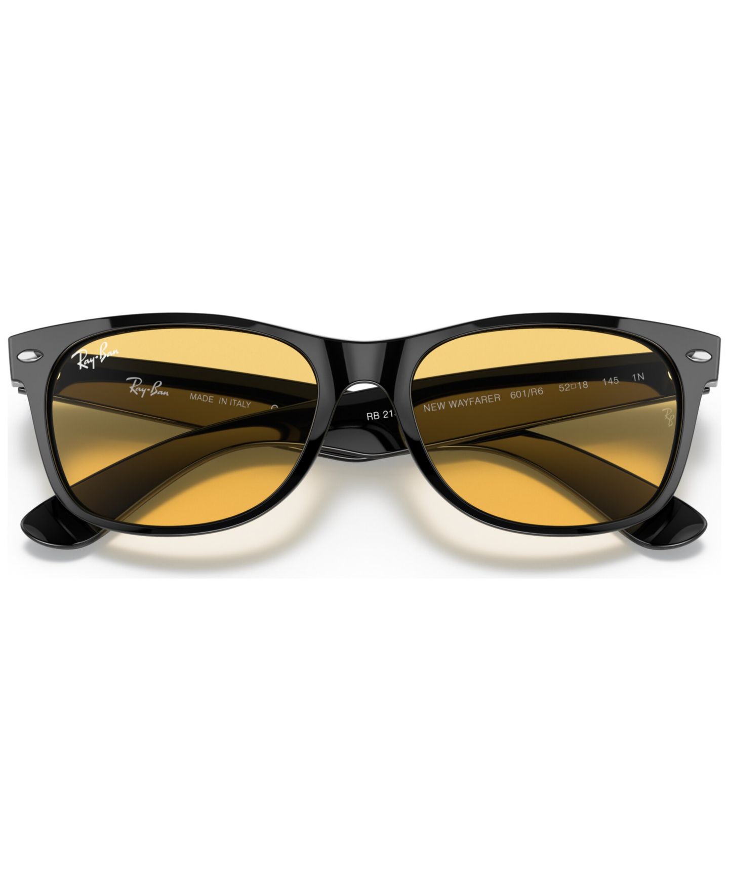 Солнцезащитные очки Ray-Ban Unisex Low Bridge Fit Sunglasses, RB2132F 55, цвет: Чёрный, вариант 1 — фото 6