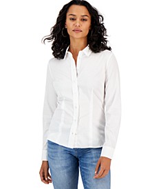 Women's Cate Long-Sleeve Button-Up Collared Shirt 
