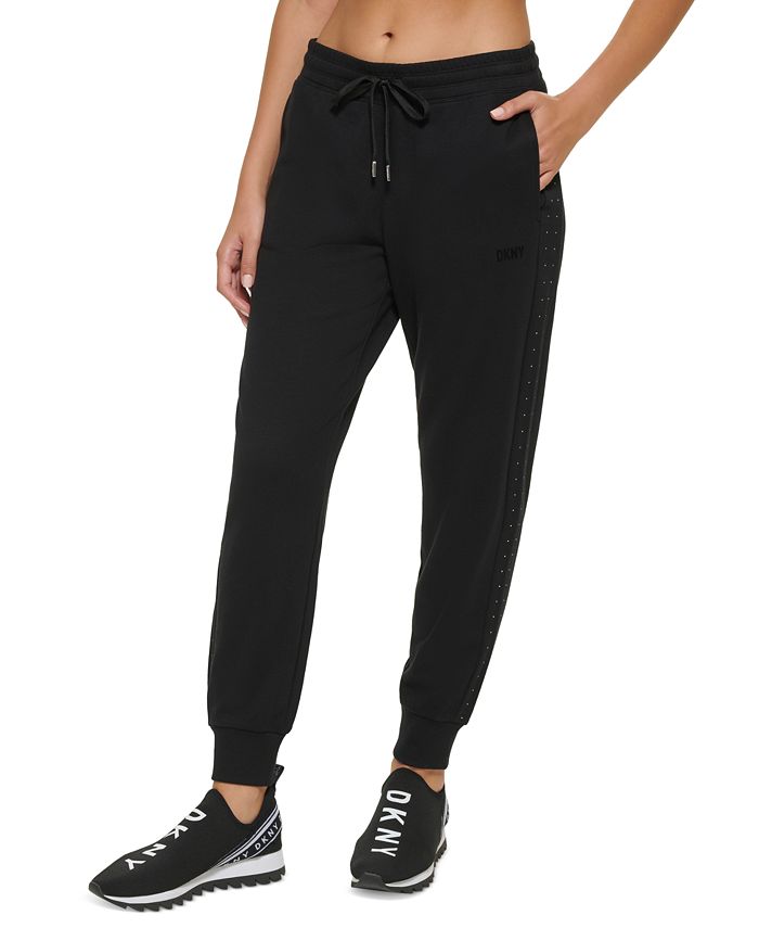 DKNY Sport Rhinestone Outline Logo Bike Shorts - Macy's