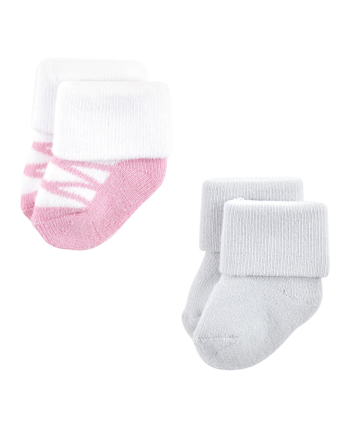 Luvable Friends Baby Girls Cotton Terry Socks Bundle