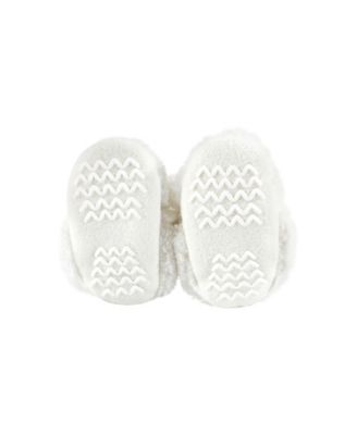 Baby Unisex Unisex Winter Warmth 3Pk Earflap Hat, Mittens & Plush Booties