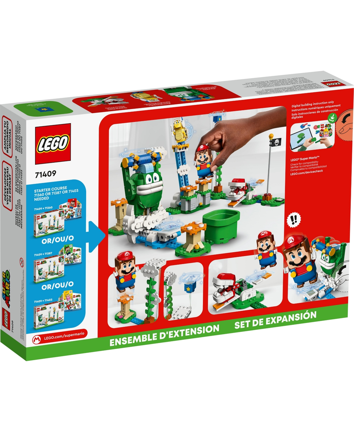 Shop Lego Super Mario Big Spike's Cloud Top Challenge 71409 Expansion Set In Multicolor