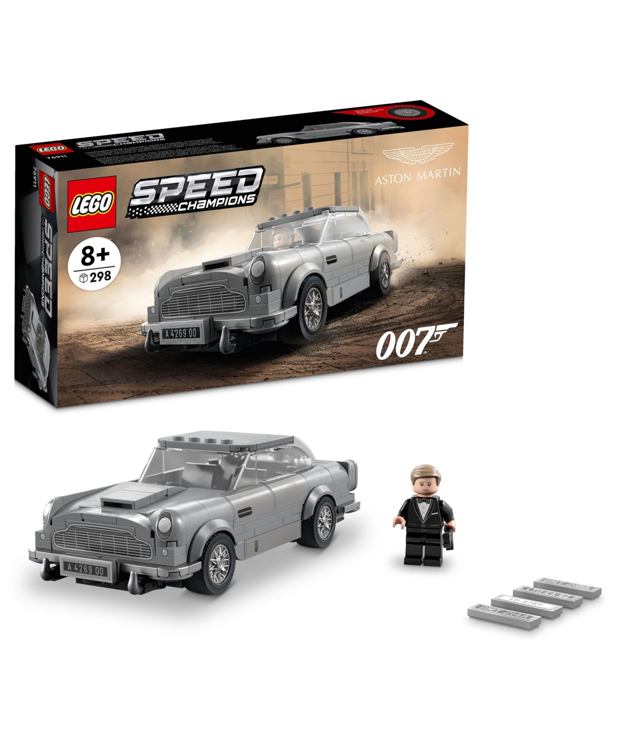 Lego Speed Champions 007 Aston Martin Db5 76911 Building Kit In Multicolor