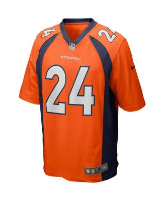 Men's Champ Bailey Orange Denver Broncos Game Retired Player Jersey