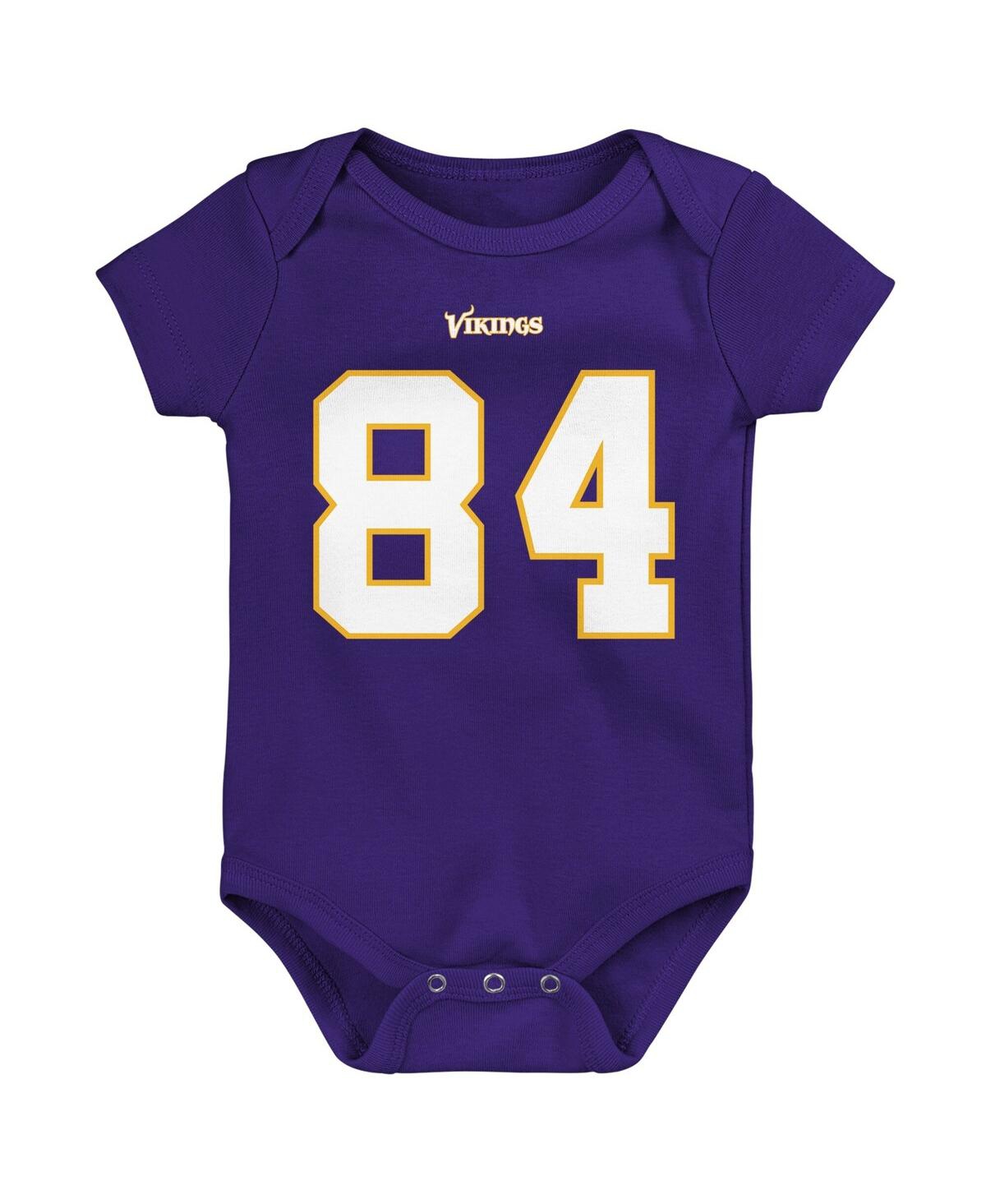 Mitchell & Ness Infant Boys And Girls Mitchell And Ness Randy Moss Purple Minnesota Vikings Mainliner Retired Player In Purple