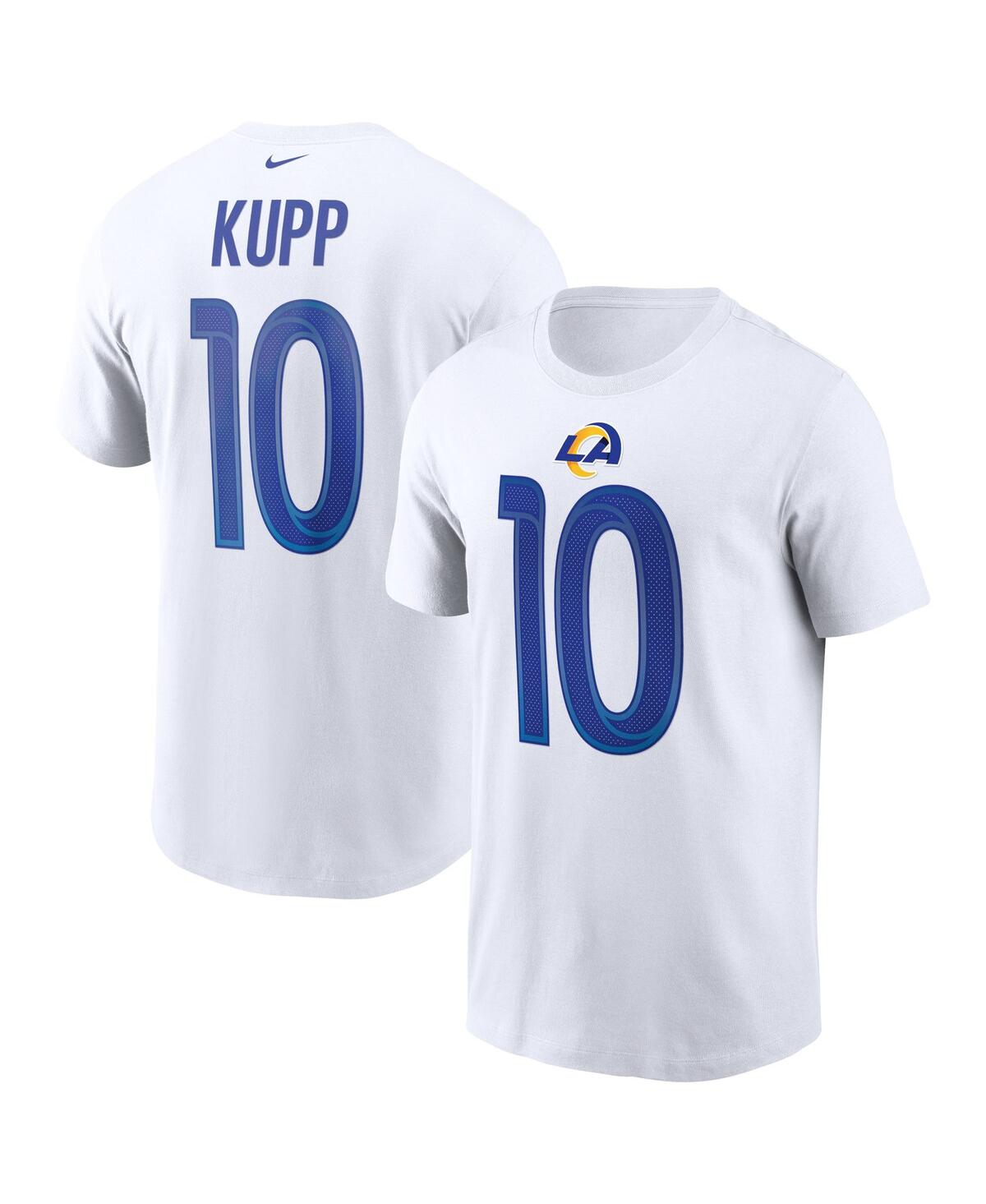 Shop Nike Men's  Cooper Kupp White Los Angeles Rams Name And Number T-shirt