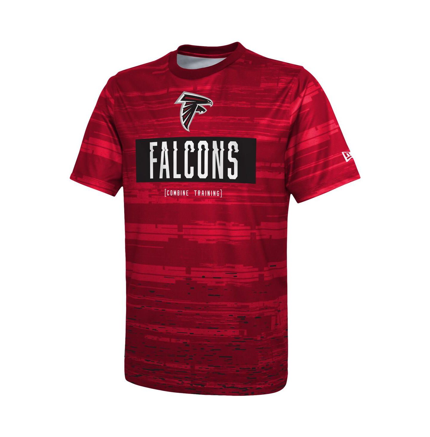 Мужская футболка New Era Red Atlanta Falcons Combine Authentic Sweep — фото 3